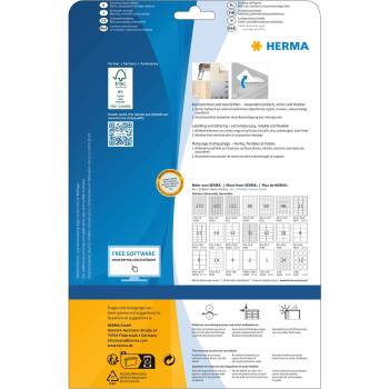 Herma Самозалепващи етикети, A4, презалепващи, 199.6 х 143.5 (1540100109)