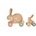 Rainbow Designs Играчка за дърпане Rainbow Designs - Дървени зайчета (5014475016744)