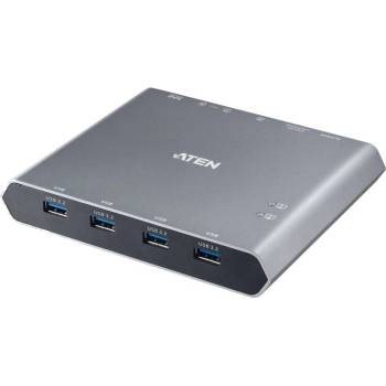 ATEN KVM превключвател, ATEN US3311, 2-портов, 4K, DisplayPort, USB-C, (поддържа до 8K) (ATEN-US3311-AT-G)