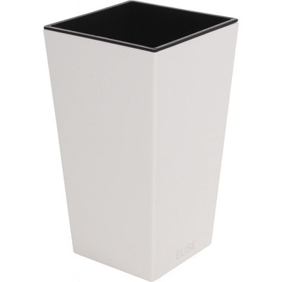 Plastkon In- & Outdoor květináč Elise matný 15 cm bílý