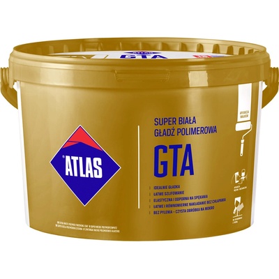 Atlas GTA Super biela polymérová stierka 18kg