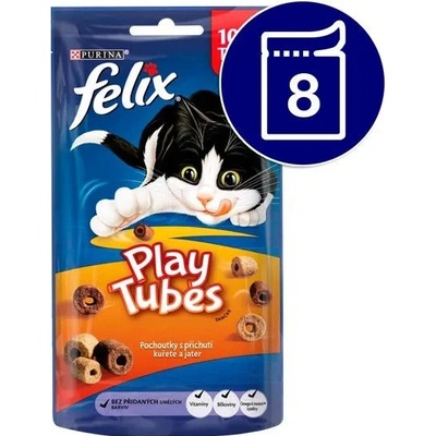 Felix Play Tubes kuře a játra 8 x 50 g