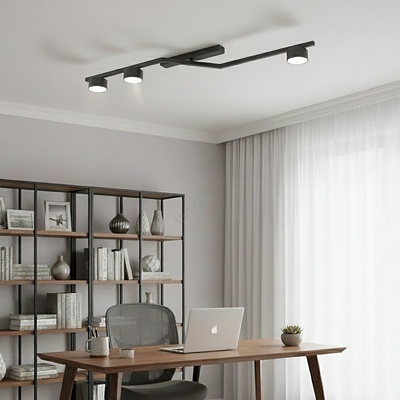 Emibig Плафон SKAN 3xGX53/12W/230V, черен (EB0226)