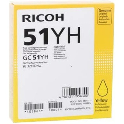 Ricoh Тонер касета за Ricoh SG 3210 DNw - Yellow - 405865 - Ricoh GC51YH, Заб. : 2500к (405865)
