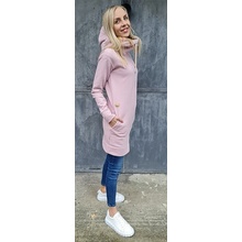 Mikina M.ASCH-Be original Long Insulated hooded Zip Pink