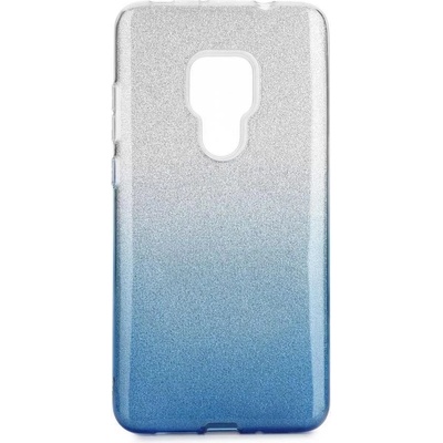 Forcell Блестящ Силиконов Калъф за Huawei Mate 20, Forcell Shining Case, Сребро/Син (5901737936691)