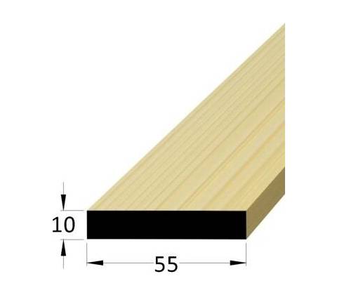 Hranolek 55x10mm, délka 200cm