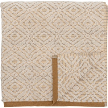 Bloomingville Памучна хавлиена кърпа в цвят горчица и кремаво 140x70 cm Malou - Bloomingville (82068120)