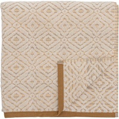 Bloomingville Памучна хавлиена кърпа в цвят горчица и кремаво 140x70 cm Malou - Bloomingville (82068120)