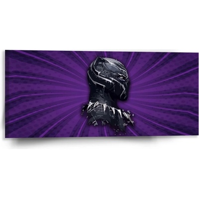 Sablio Obraz BLACK PANTHER z profilu Fialový - 110x50 cm