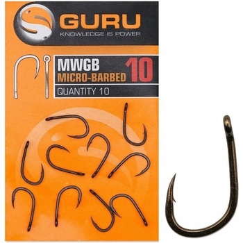 GURU Háčiky s protihrotom MWG Wide Gape Hooks veľ. 10 10 ks