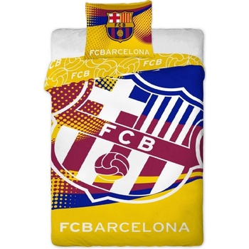 Jerry Fabrics obliečky FC Barcelona yellow bavlna 140x200 70x90