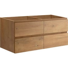 CERANO - Koupelnová skříňka pod umyvadlo Carole - dub medový - 119x48x45 cm