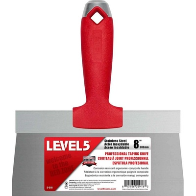 LEVEL5 Nerezová špachtle 8" s kompozitovou rukojetí