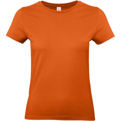 B&C Collection B&C 190 / Дамска тениска от плътен памук - градско оранжево L (01004Tu4303)