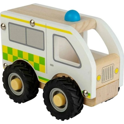 Bigjigs Toys Dřevěná mini sanitka