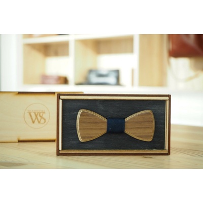 Wood Style Motýlek Mini Modrotisk Ořech americký