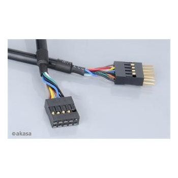 Akasa EXUSBI-40 USB 2.0, 2x 4pin USB MALE - 2x4pin USB FEMALE, 40cm