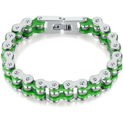 Impress Jewelry náramek z chirurgické oceli Moto SCRUB Zelený 97k-cube