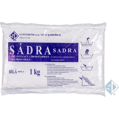 Sádra bílá P+F – 1 kg
