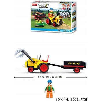 Sluban B0777 Traktůrek s přívěsem
