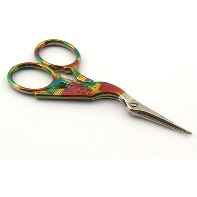 Krejčovské nůžky 9cm duhové rukojeti ptáček – Hledejceny.cz