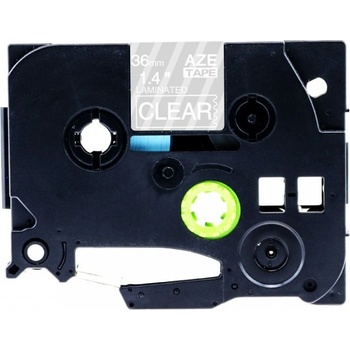 Pro Brother Съвместима лента с Brother TZ-165 / TZe-165, 36mm x 8m, бял печат / прозрачен субстрат (TZe-165)