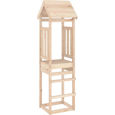 vidaXL Кула за игра 52, 5x46, 5x206, 5 см масивна борова дървесина (826511)