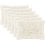 vidaXL Калъфка за възглавница 6 pcs HEERLEN Бяло 50 x 80 cm ПВ флийс (912112)
