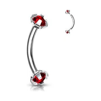 Šperky4U piercing do obočí s vnitřním závitem OB01005-R