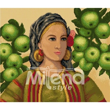 Milena Style Българка - гоблен със схема конци dmc 1: 1