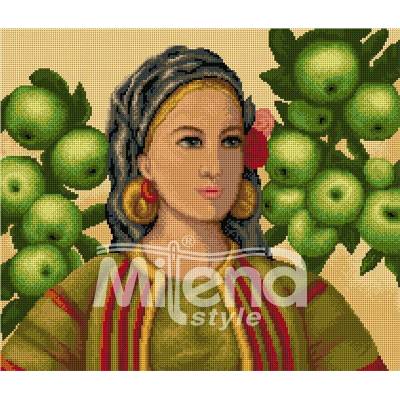 Milena Style Българка - гоблен със схема конци dmc 1: 1