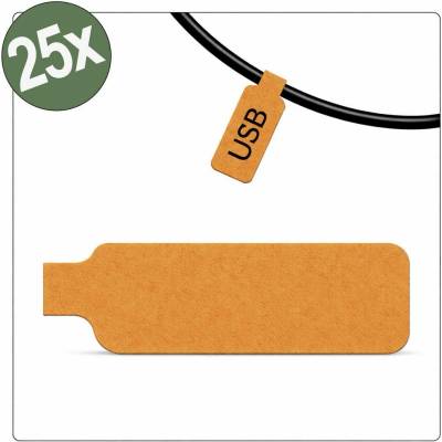 Quadrios 26CA795 26CA795 kabelové značení 20 x 40 mm Barva aktivního pole: oranžová počet štítků: 25
