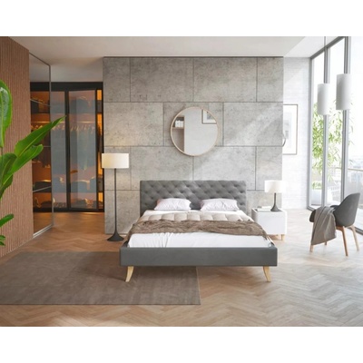 Ourbaby bed kalifornia dark grey prírodná sivá