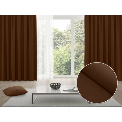 Biante Zatemňovací záves Blackout BKU-114 Čokoládovo hnedý - šírka 270 cm 270x230 cm