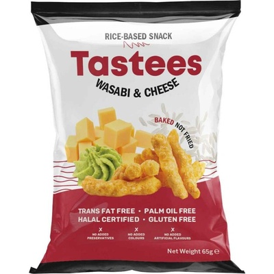 Tastees chipsy Wasabi a sýr 65 g