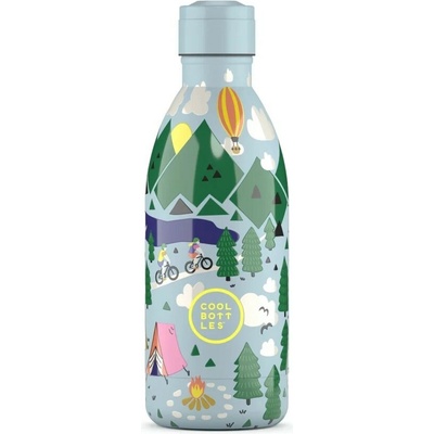 Cool Bottles dětská nerezová termolahev Kids Outdoor Adventure 500 ml s 3D motivem