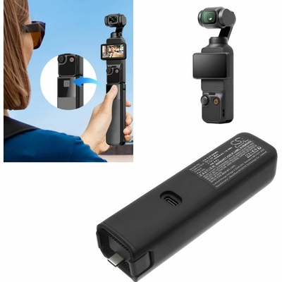 Cameron Sino dobíjecí baterie typ Bhx212-1300-7.7 pro fotoaparát DJI Osmo Pocket 3 Pocket3 / Cs-djs300mc