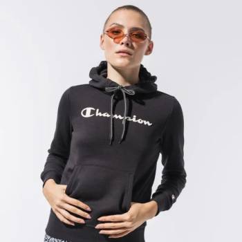 Champion Суитчър С Качулка Hooded Sweatshirt дамски Дрехи Суичъри 113207KK001 Черен S (113207KK001)