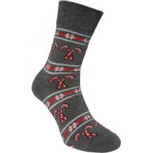 Dospělé froté ponožky Navidad šedá tmavá