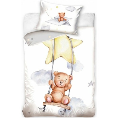 TipTrade povlečení Medvídek na Houpačce 4869 40 x 60 , 100 x 135 cm – Zboží Dáma