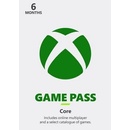 Herné kupony Microsoft Xbox Game Pass Core členstvo 6 mesiacov