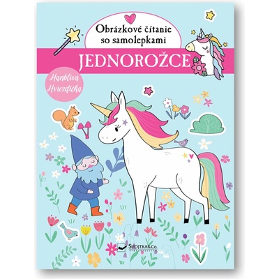Jednorožce Obrázkové čítanie so samolepkami