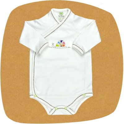 For Babies Боди с камизолка дълъг ръкав For Babies - Охлювче, 0-1 месеца (00921 j2)