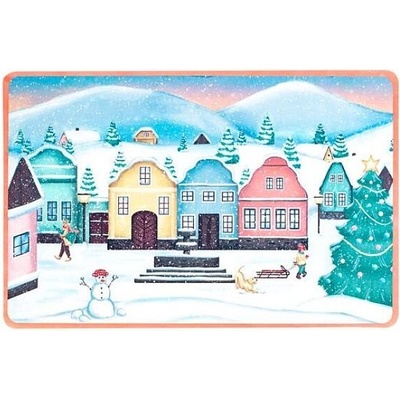 Toro prostírání vánoční vesnička plast 28,5X44CM