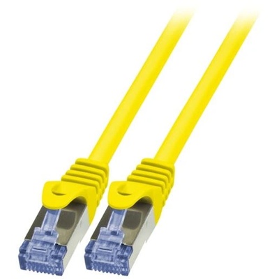 LogiLink Кабел S/FTP LOGILINK Cat6a, LSZH, Мед, 2 м, Жълт, AWG26, Двойно екраниран CQ3057S (CQ3057S)