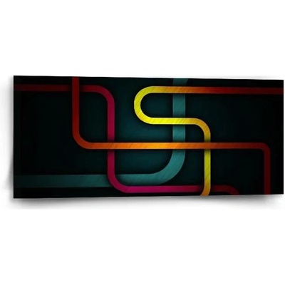 Sablio Obraz Barevné klikyháky - 110x50 cm