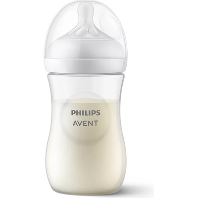 Philips Шише за хранене Philips Avent - Natural Response, 260 ml, с биберон поток 3, 1м+ (00A.0572.001)