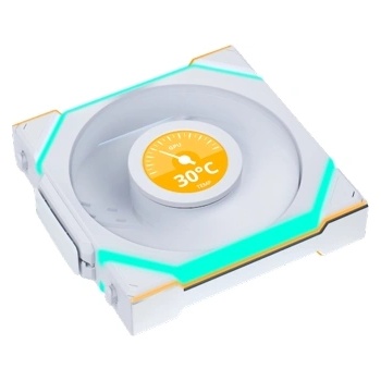 Image 1 of Lian Li UNI Fan SL Wireless LCD ARGB Reverse Blade PWM (12RSLLCD1W1W/LL-FAN-LULI-098)