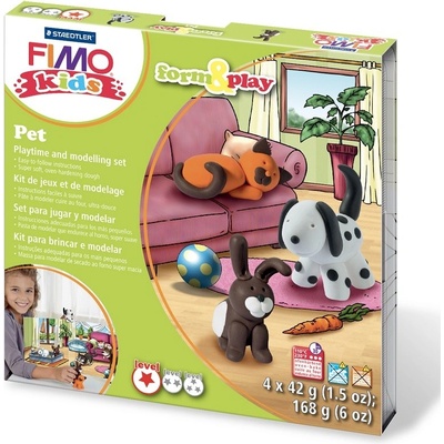 Fimo Kids Form & Play Modelovacia sada zvieratá 4x42 g